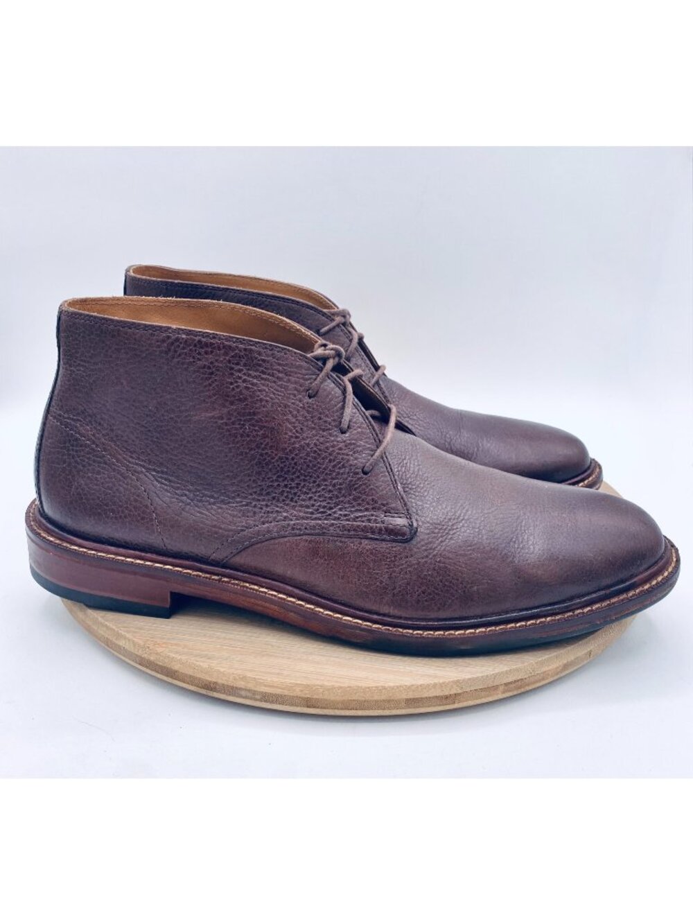 Cole Haan Shoes Mens 9.5 Brown Leather Ankle Boots Chukka Desert